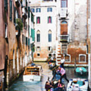 Traffic, Venice Art Print