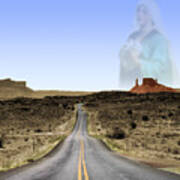 Travel Blessing From Mother Mary Art Print
