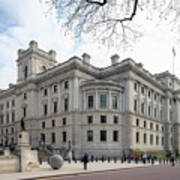 Treasury Building, Westminster, London, England, Uk Art Print