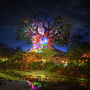 Tree Of Life In Disney's Animal Kingdom Art Print