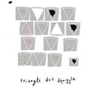 Triangle Dot Squiggle Art Print