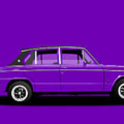 Triumph Dolomite Sprint. Purple Edition. Customisable To Your Colour Choice. Art Print