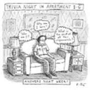 Trivia Night In Apartment 8g Art Print