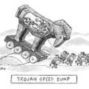 Trojan Speed Bump Art Print