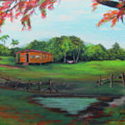 Tropical Country Living Art Print