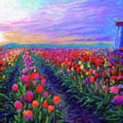 Tulip Fields, What Dreams May Come Art Print