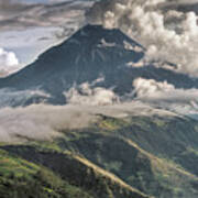 Tungurahua Volcano Phreactic Eruption Art Print