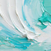 Turquoise Seascapes - Waves Art Art Print