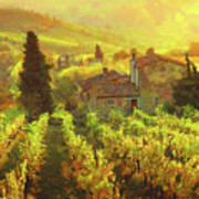 Tuscany Landscape 2 Art Print