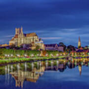 Twilight In Lovely Auxerre Art Print