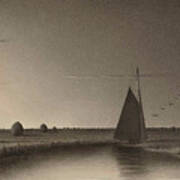 Twilight, Salt Marshes Art Print
