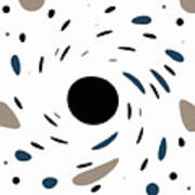 Twirl Polka Dots Art Print