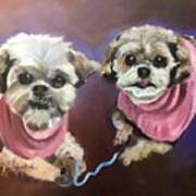 Two Little Dogs Art Print