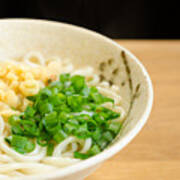 Udon Noodle In A Bowl Art Print