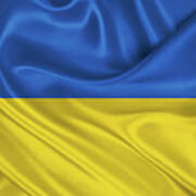 Ukrainian National Flag - Prapor Ukrainy Art Print