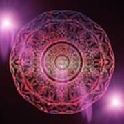 Universe Dancing Mandala Art Print