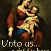 Unto Us A Child Is Born Art Print