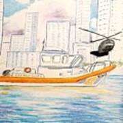 Uscg Miami 45 Response Boat Art Print
