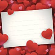 Valentine's Day Note Card Art Print