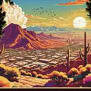 Valley Of The Sun, Phoenix Art Print