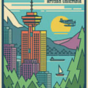 Vancouver Pop Art Poster Art Print