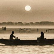 Varanasi Boat Ride Art Print