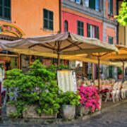 Varenna Harborfront Restaurant Art Print