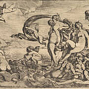 Venus On A Chariot Art Print