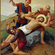 Via Dolorosa - Jesus Is Nailed To The Cross - 11 Art Print