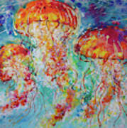 Vibrant Jellyfish Art Print