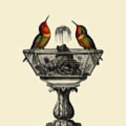 Victorian Hummingbirds Art Print