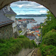 View Of Bergen From The Floibanen Art Print