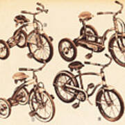 Vintage Catalog Toys Bicycles Art Print