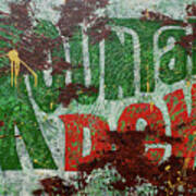 Vintage Mountain Dew Sign Art Print