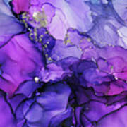 Violet Magenta Chrome Ink Print - Part 2 Art Print