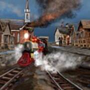 Virginia And Truckee Approaches The Freight Depot Ii Art Print