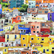 Viva Mexico Collection - Guanajuato Colorful City X I Art Print