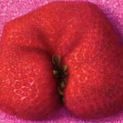 Voluptuous Strawberry Art Print