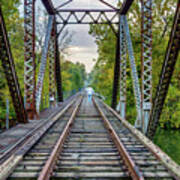 Walking The Abandoned Tracks Art Print