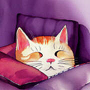 Soft Kitty, Warm Kitty... Art Print