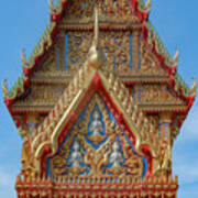 Wat Nong Ja Bok Phra Ubosot Wall Gate Dthnr0238 Art Print