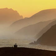 Watching The Watchers Dunmore Head And The Blasket Islands Art Print