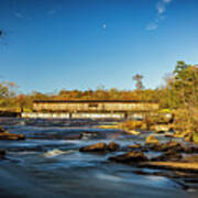 Watson Mill Covered Bridge Art Print