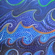 Waves And Swirls Art Print