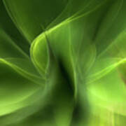 Waves Of Green Art Print
