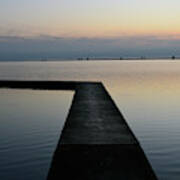 West Kirby. The Marine Lake And Landing Stage. Art Print