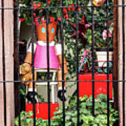 Whimsical Window Dressing In San Miguel De Allende Art Print
