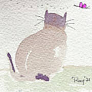Whimsy Kitty 17 Art Print
