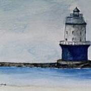 White Harbor Of Refuge Lighthouse Art Print