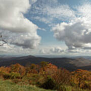 Wide View Of The Blue Ridge Mountains Art Print